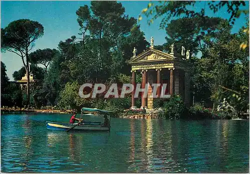 Cartes postales moderne Roma villa borghese le petit lac