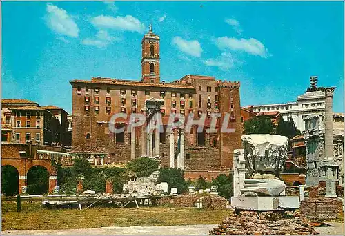 Moderne Karte Roma le temple de saturne et capitole