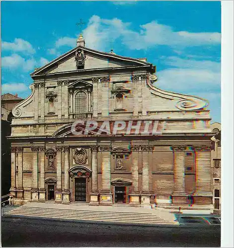 Cartes postales moderne Roma eglise du jesus facade g della porte