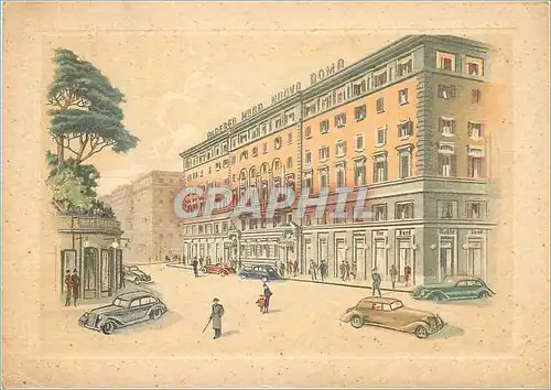 Cartes postales moderne Roma albergo nord Automobile