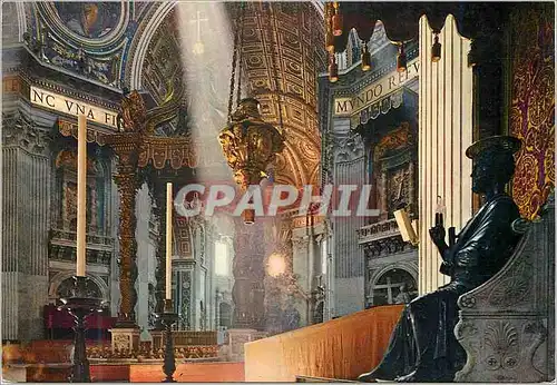 Cartes postales moderne Roma basilique de saint pierre (interieur)