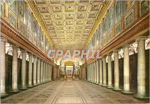 Cartes postales moderne Roma de s marie majeure central aisle