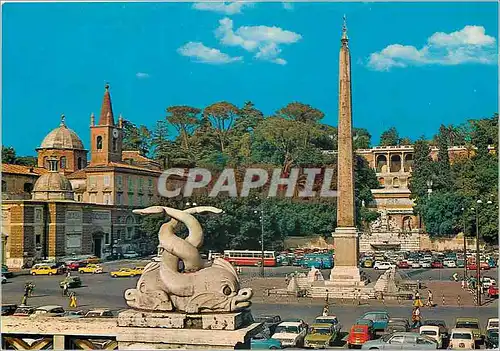 Moderne Karte Roma place du peuple le pincio