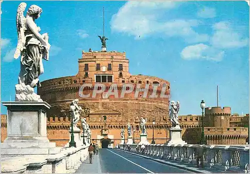 Cartes postales moderne Roma pont chateau sainte ange