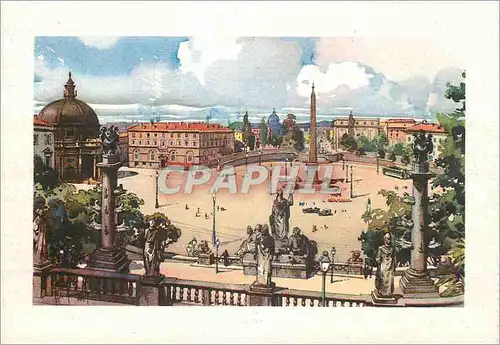 Cartes postales moderne Roma place du peuple