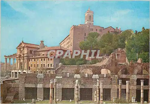 Cartes postales moderne Roma les monuments de mamertimo et le forum de cesar