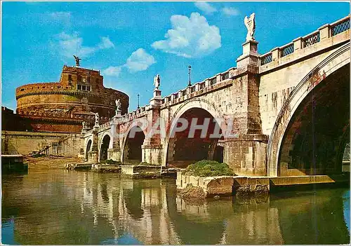 Cartes postales moderne Roma chateau s angelo du tibre