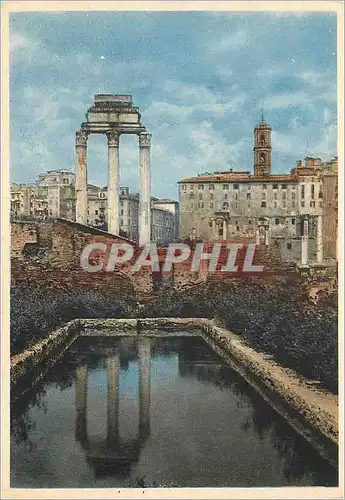 Moderne Karte Roma temple de castor et pollux