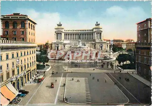 Cartes postales moderne Roma place venezia et monument a victor emmanuel II