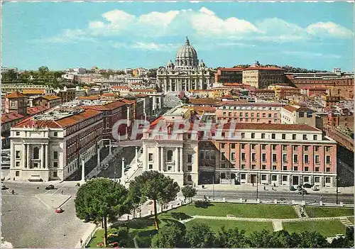 Moderne Karte Roma vue generale et rue de la conciliation