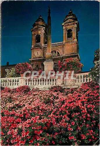 Cartes postales moderne Roma di motte trinita del monti scalinata