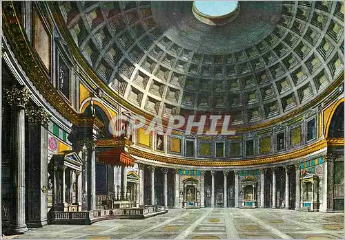 Moderne Karte Roma interieur du pantheon