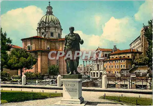 Cartes postales moderne Roma rue de l'impero monument a guillo cesars