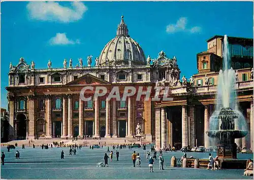 Cartes postales moderne Roma place saint pierre