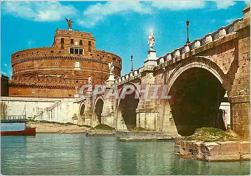 Moderne Karte Roma Pont et Chateau S Angelo