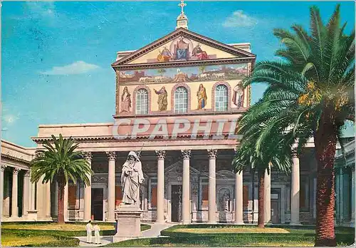 Moderne Karte Roma Basilique de St Paul