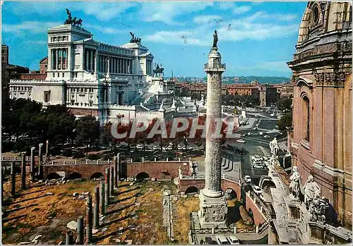 Moderne Karte Roma Colonne et Forum de Trajan
