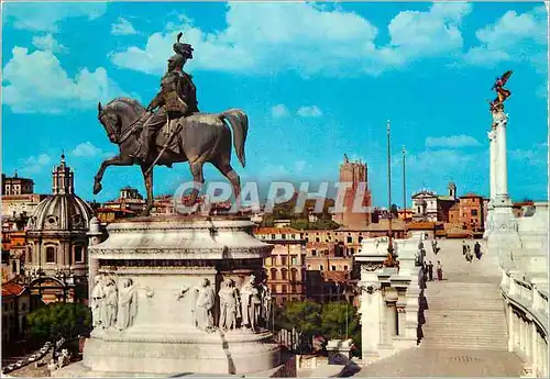 Moderne Karte Roma Monument a Victor Emanuel II