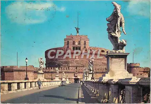 Moderne Karte Roma Pont et Chateau de st Ange