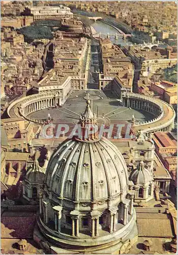 Moderne Karte Roma de l'avion Coupole de S Pietro