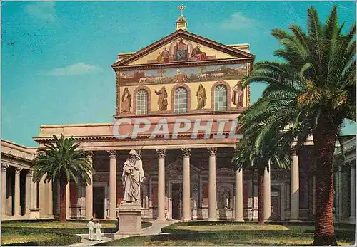 Moderne Karte Roma Basilique de St Paul