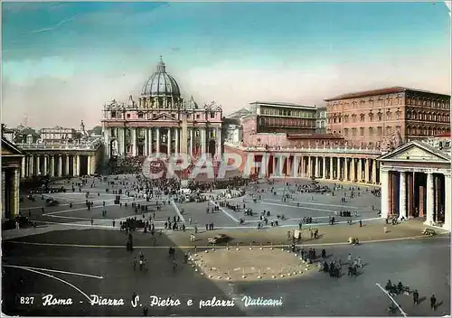 Moderne Karte Roma St Pierre et Palais du Vatican