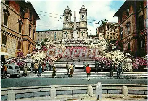 Cartes postales moderne Roma Place d'Espagne et Trinite dei Monti