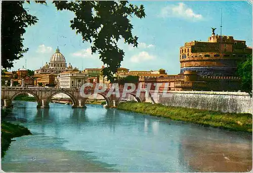 Cartes postales moderne Roma Pont et Chateau Sant Ange