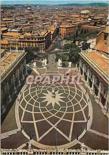 Moderne Karte Roma Piazza del Campideglio vista