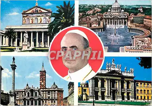 Cartes postales moderne Roma Le quattro Basiliche Pape