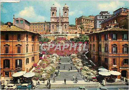 Cartes postales moderne Roma Place d'Espagne et Trinita dei Monti