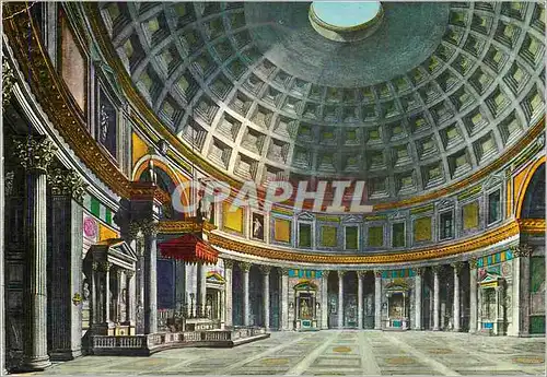 Moderne Karte Roma Interieur du Pantheon