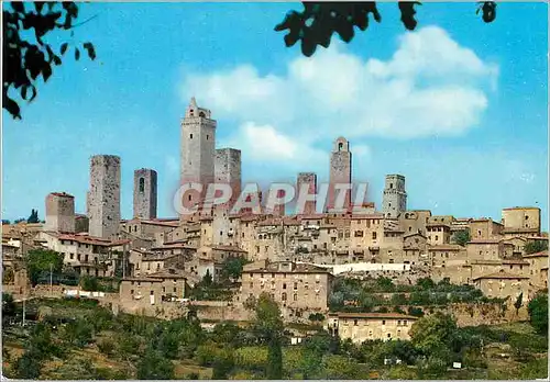 Moderne Karte S Gimignano (Siena)