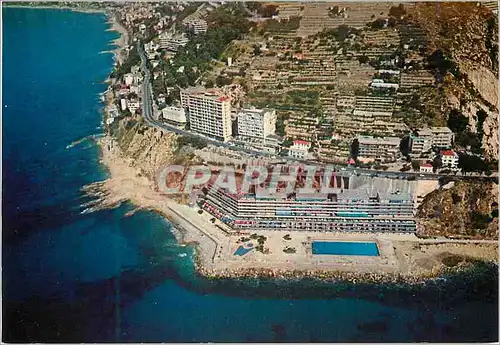 Moderne Karte San Remo Panorama de l'avion Cap Nero et Ospedaletti