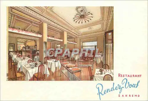 Moderne Karte San Remo Ristorante Rendez-vous