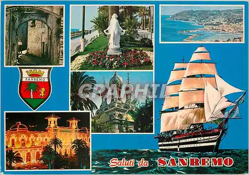 Cartes postales moderne San Remo Bateau