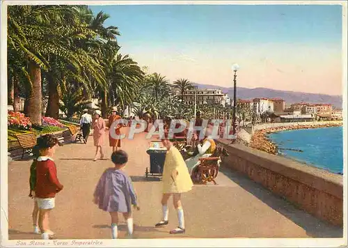 Cartes postales moderne San Remo Corso Imperatrice Enfants
