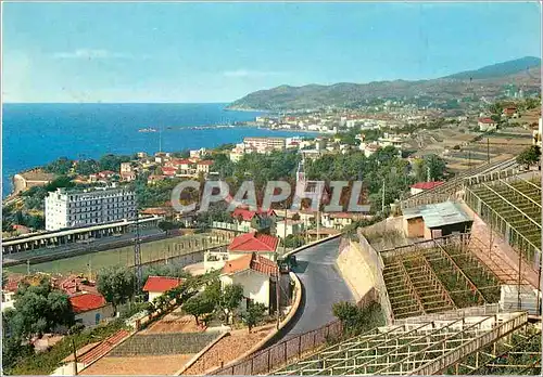 Moderne Karte San Remo Riviera dei Fiori Panorama de levant