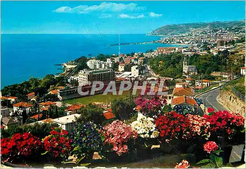 Moderne Karte San Remo Riviera dei Fiori Panorama de levant