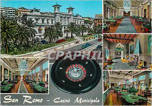 Moderne Karte San Remo Riviera dei fiori Casino Municipal