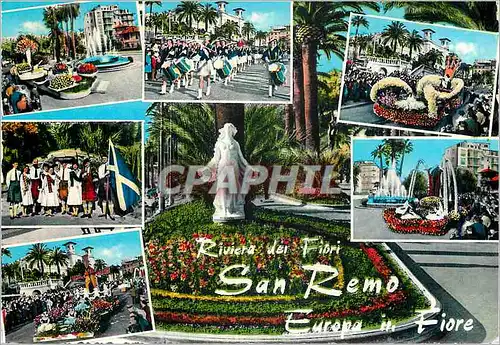 Cartes postales moderne San Remo Riviera dei fiori Europe en Fleurs