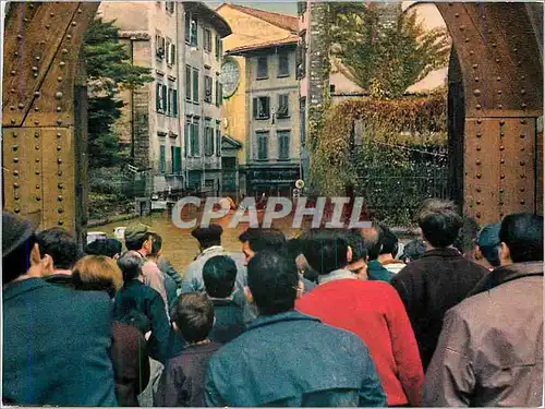 Moderne Karte Firenze Porte S Niccolo Aluvion du 4 novembre 1966 Inondations