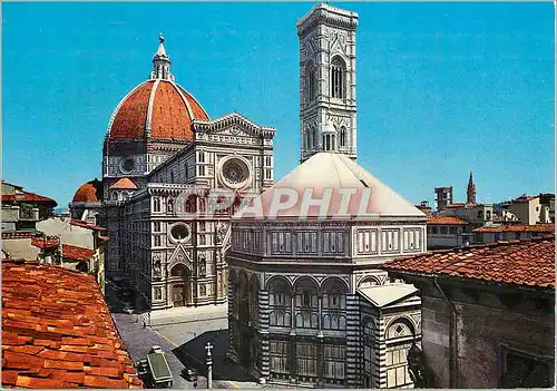 Moderne Karte Firenze Le Dome Baptistere et Campanile