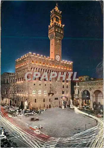 Moderne Karte Firenze Palais Vecchio dans les jours de fete