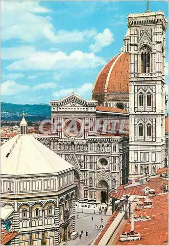 Moderne Karte Firenze Le Cathedrale le Baptistere et la Campanile de Giotto