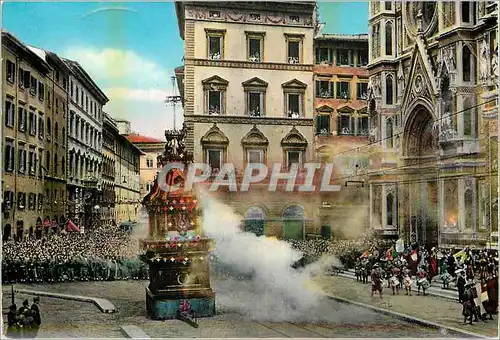 Moderne Karte Firenze Festa della Scoppio del Carro