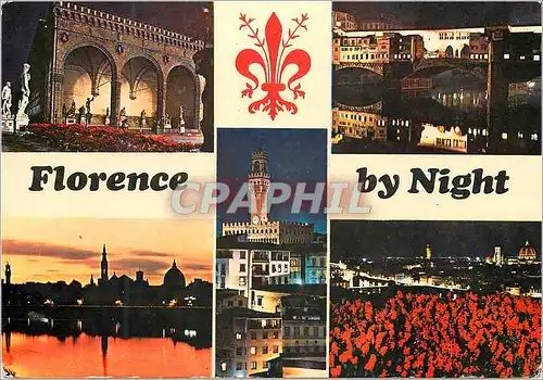 Moderne Karte Firenze Florence La nuit