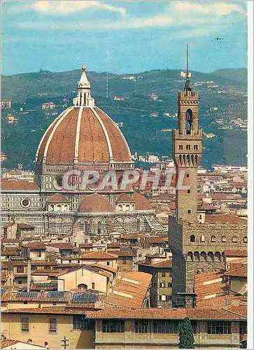 Cartes postales moderne Firenze Le Dome et la Tour d'Arnolfo