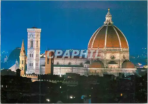 Cartes postales moderne Firenze Veduta notturna della Cathedrale di S Maria del Fiore