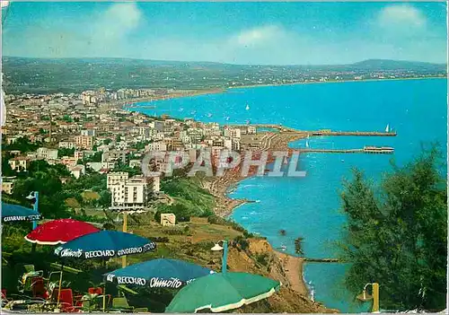 Moderne Karte Riviera Adriatica Panorama vu du Mont de Gabicce